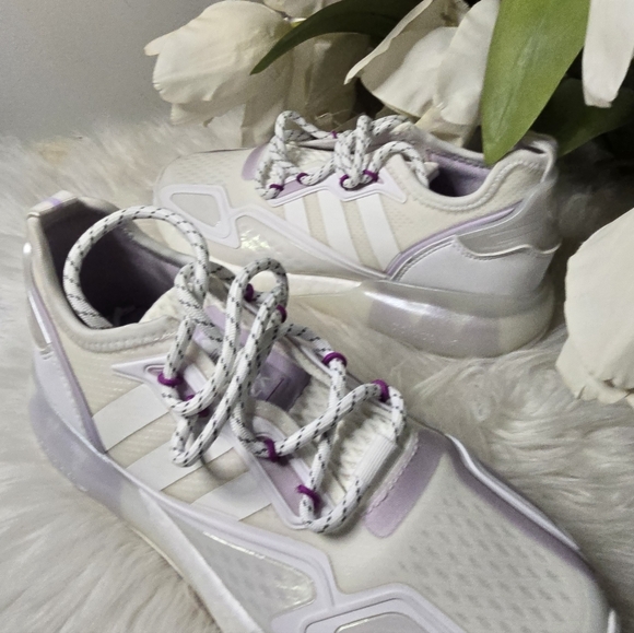 adidas ZX 2K Boost Women shoes White Purple TintStyle:' GX2710 New